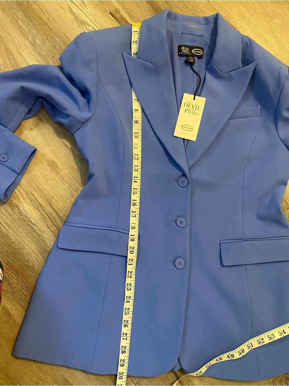 Devil Wears Prada Scoop Collection Women's Button Single Breasted Fitted Blazer - Picture 15 of 16
